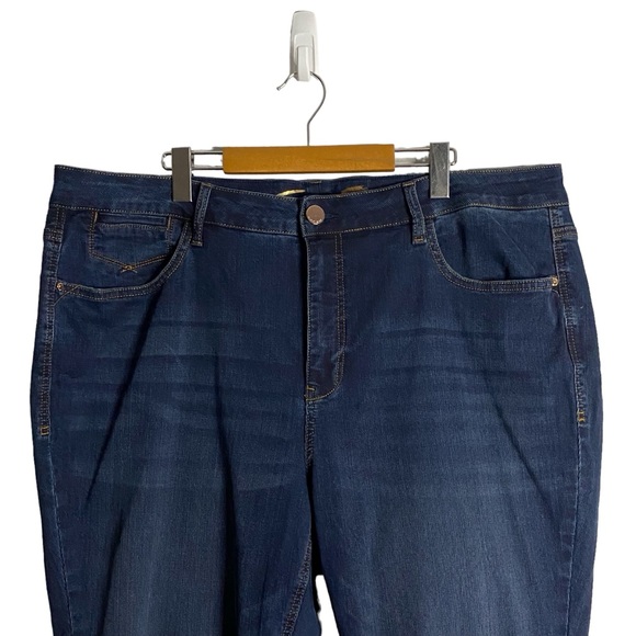 Seven7 Women's Medium Indigo Bombshell High Rise Skinny Jeans - Picture 2 of 10